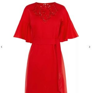 NWOT Karen Mullen Red Dress